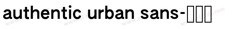 authentic urban sans字体转换
